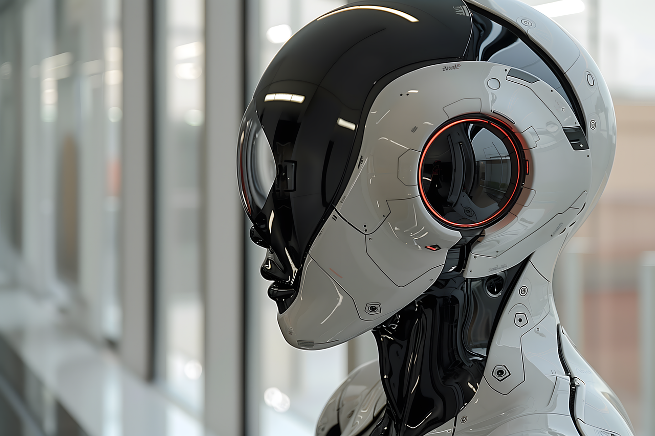 humanoid robot woman future technology futuristic robotic cyborg