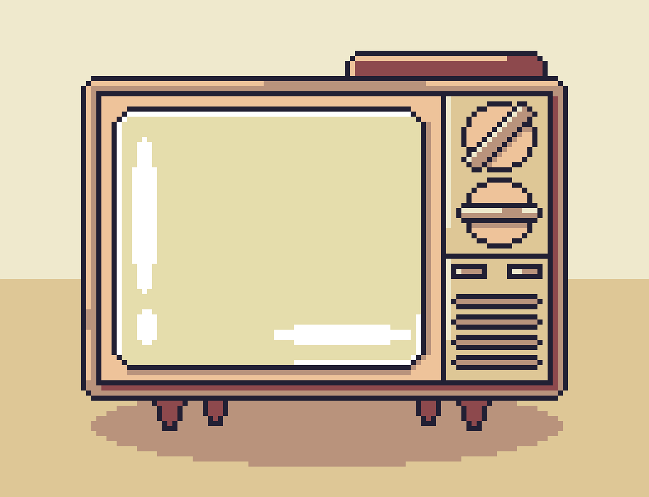 tv television televising video technology digital pixel art pixel retro aesthetic