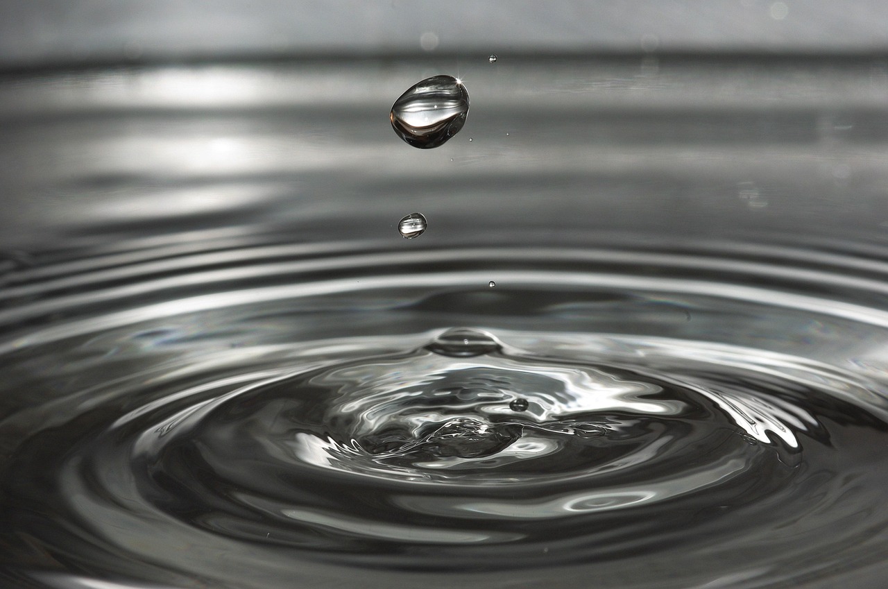 water nature water drop ripples wave small wave droplet drip drop of water liquid